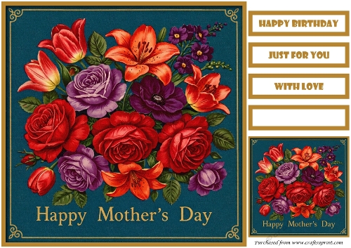 Vintage Mothers Day Quick Card 4