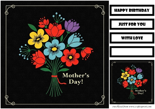 Vintage Mothers Day Quick Card 6