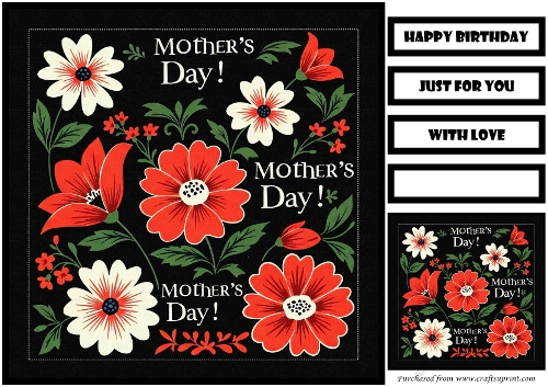 Vintage Mothers Day Quick Card 8