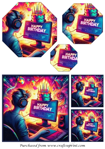 Birthday Teen Octagon Pyramid 1