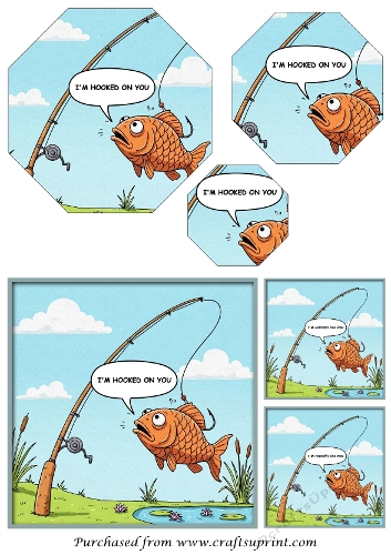 Fishing Funny Octagon Pyramid