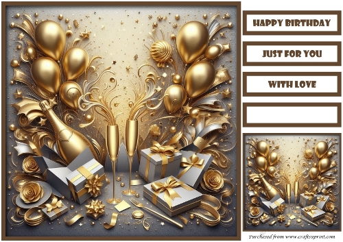 Birthday Celebration Quick Card 16