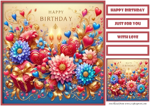 Birthday Celebration Quick Card 17