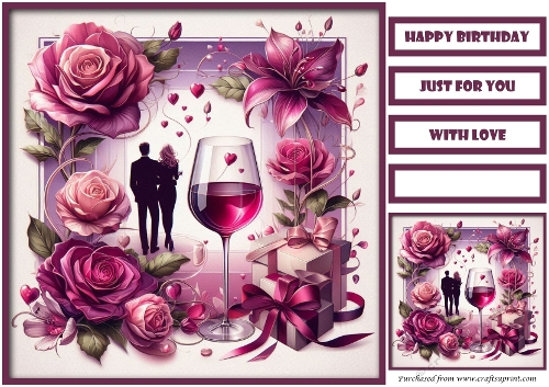 Birthday Celebration Couple Quick Card 4