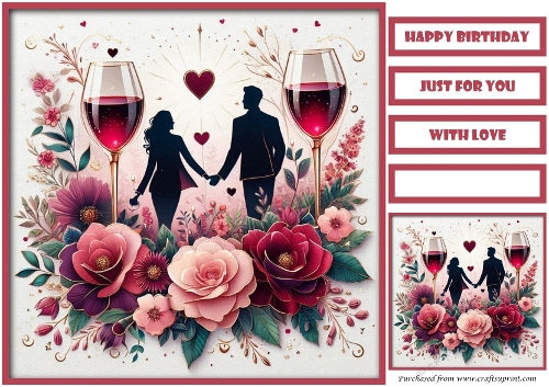 Birthday Celebration Couple Quick Card 5