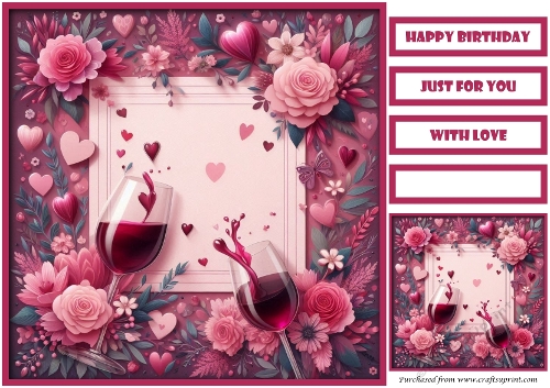 Birthday Celebration Couple Quick Card 11