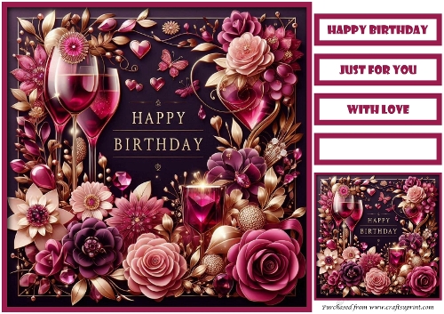 Birthday Celebration Couple Quick Card 12