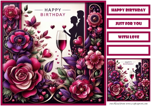 Birthday Celebration Couple Quick Card 14