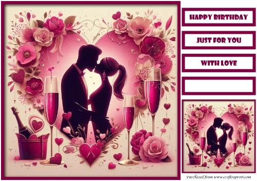 Birthday Celebration Couple Quick Card 15