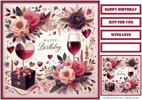 Birthday Celebration Couple Quick Card 16