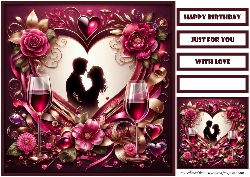 Birthday Celebration Couple Quick Card 20