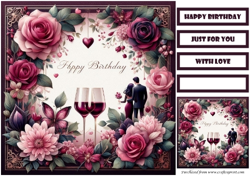 Birthday Celebration Couple Quick Card 21