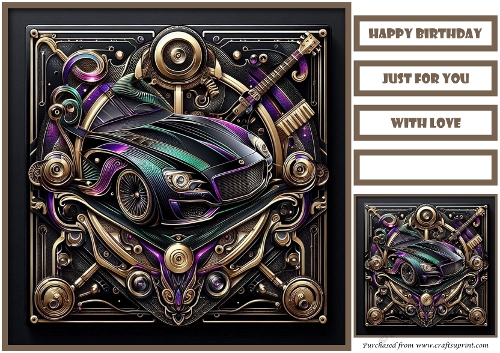 Birthday Male Quick Card 3