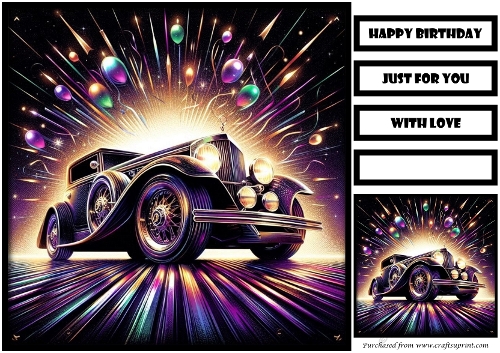 Birthday Male Quick Card 8