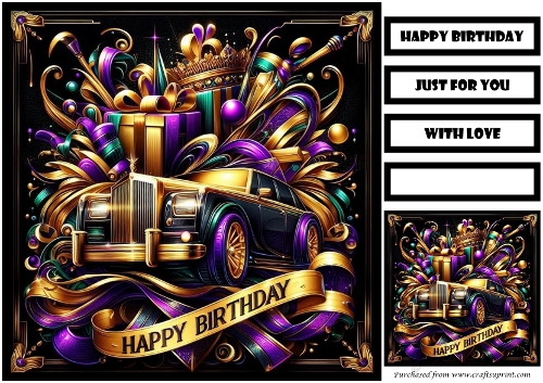 Birthday Male Quick Card 9