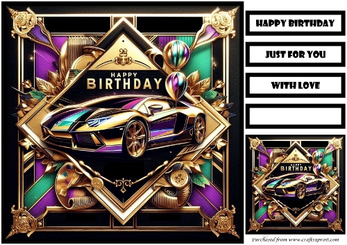 Birthday Male Quick Card 10