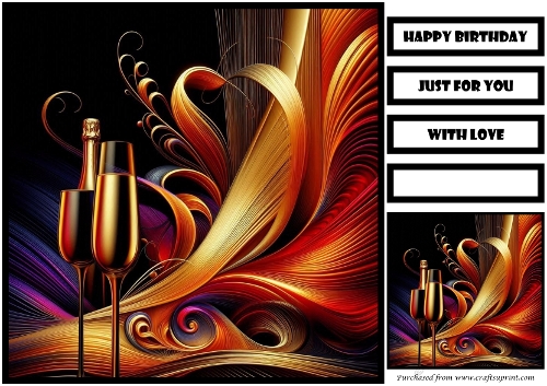 Gilded Cheers Quick Card