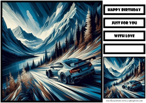Birthday Male Car Offroad Quick Card 6