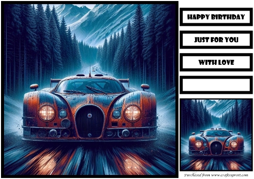 Birthday Male Car Offroad Quick Card 9