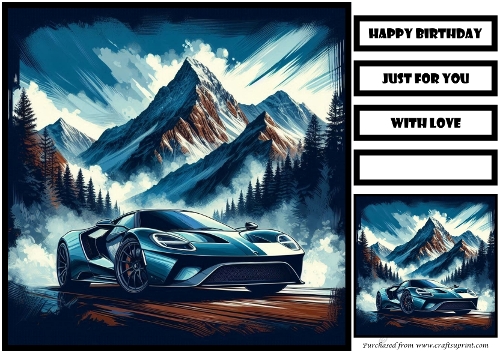 Birthday Male Car Offroad Quick Card 23