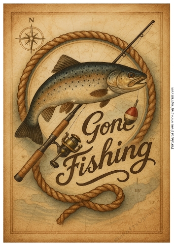 Reel Gone Fishing A4
