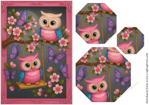 Fluttering Friends Octagon Pyramid
