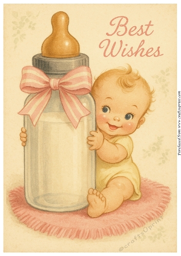 Best Wishes Little One A4