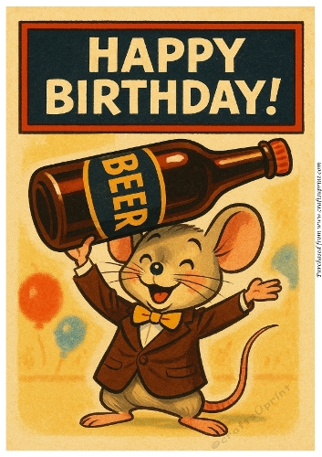 Cheers to Another Year Little Squeaker A4