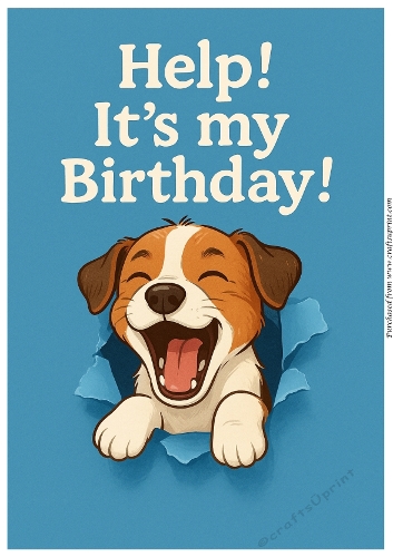 Bursting Through for Birthday A4
