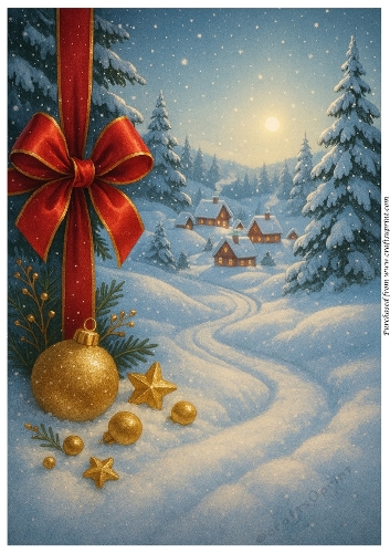 Winter Wonderland Christmas A4