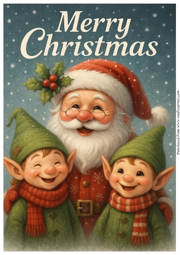 Santa and Elves A4
