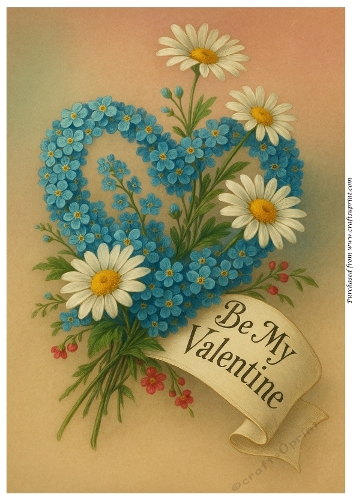 Vintage Valentine A4