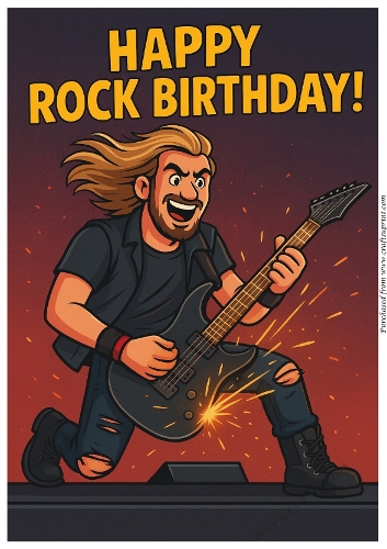 Sparking Birthday Solo A4
