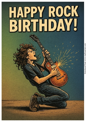 Amped-Up Birthday A4