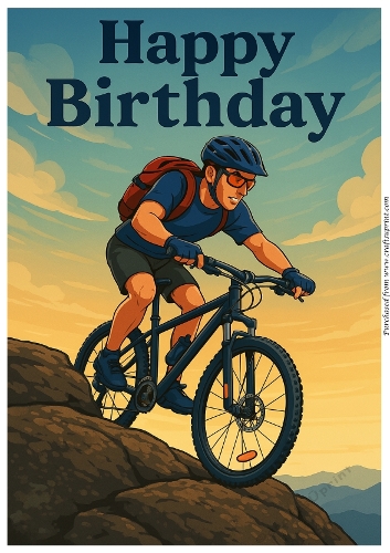 Master of the Mountain Birthday A4