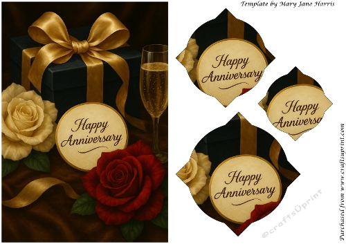 Anniversary Blooms and Bubbly Splendid Pyramid