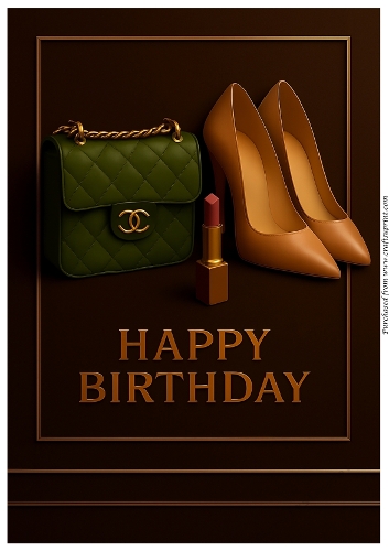 Chic Birthday Wishes A4 16