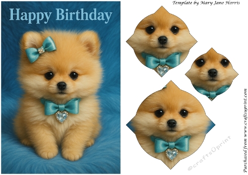 Birthday Pawsome Puppy Splendid Pyramid