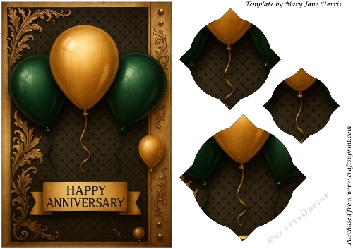 Celebration in Emerald and Gold Splendid Pyramid