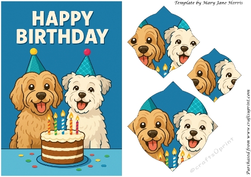 Birthday Puppies Splendid Pyramid