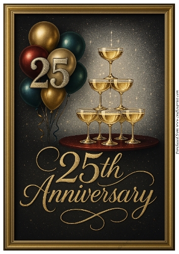 25th Anniversary Celebration A4