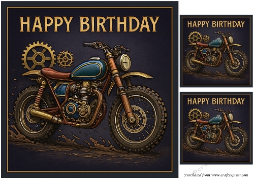 Dirt Bike Birthday Quick Card 9