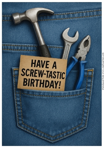 Handy Birthday Wishes A4
