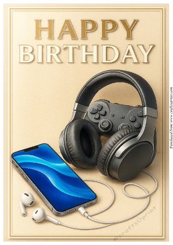 Gamers Gear Birthday A4