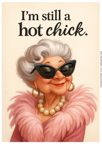 Funny Female Birthday A4 20