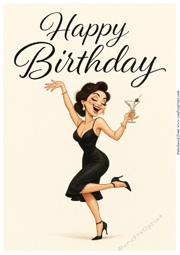 Funny Female Birthday A4 28
