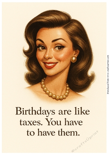 Funny Female Birthday A4 31
