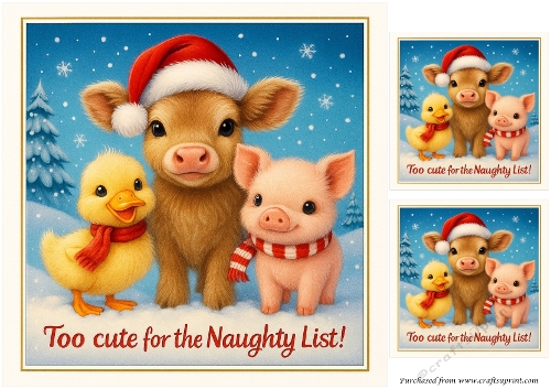 DD FUNNY CHRISTMAS FARM ANIMALS 5