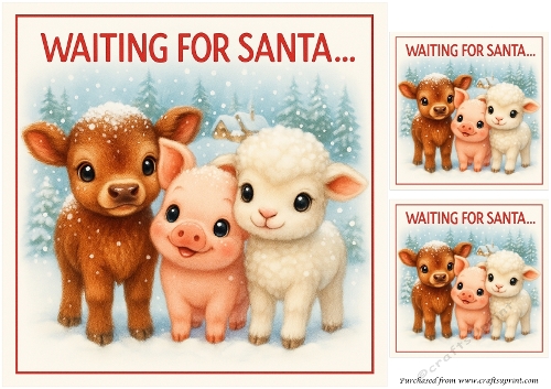 DD FUNNY CHRISTMAS FARM ANIMALS 6