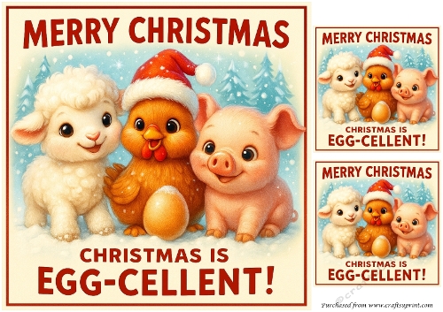 DD FUNNY CHRISTMAS FARM ANIMALS 9